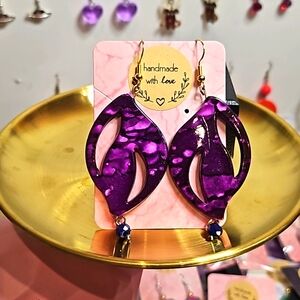 Funky Purple Earrings 💜